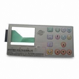 PC Digital Keypad Silicone Rubber Membrane Switch ，El Display Backlit Keyboard