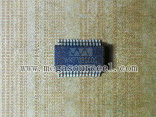 Τσιπ WM9708SCDS ολοκληρωμένων κυκλωμάτων -AC97 αναθεώρηση 2.1 ακουστικός κωδικοποιητής-αποκωδικοποιητής