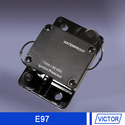 25A - 150A Waterproof car audio circuit breaker 24v Self-Testing & Manual Override